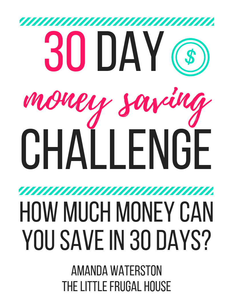 Savings Challenge How Much Savings For A House 30 Day Money Saving