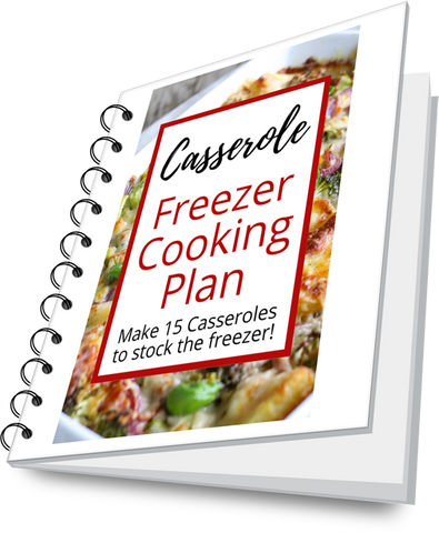 Casserole Freezer Cooking Plan